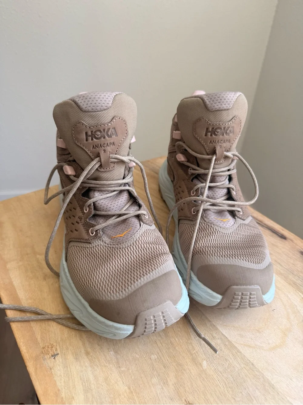 Hoka Anacapa 2 Mid GTX dune ice hiking boots 10